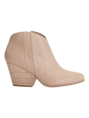 Eileen Fisher Trail Leather Ankle Bootie Nude Blush 8.5